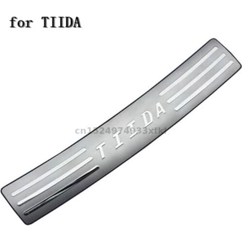 For Nissan Tiida 2008-2010 High-quality stainless steel Door Sill Cover Welcome Pedal Trim Car-styling car accessories
