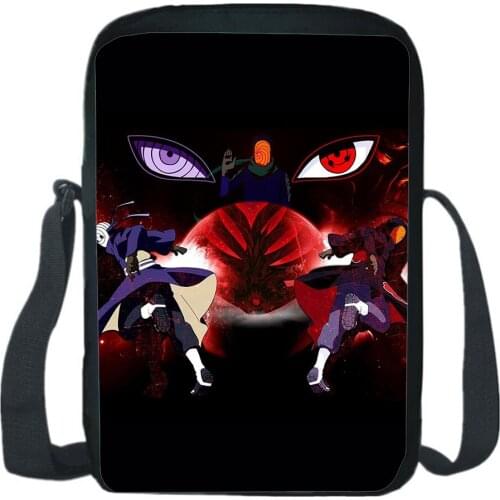 Japan Anime Shoulder Bags Fashion Cartoons Cosplay Messenger Bag Kakashi Crossbody Bags Children Rucksack