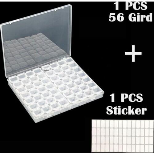 Diamond painting Boxes Home Storage56Lattices Dismountable Diamond Embroidery Accessories Cross Stitch Cases Storage Organizer