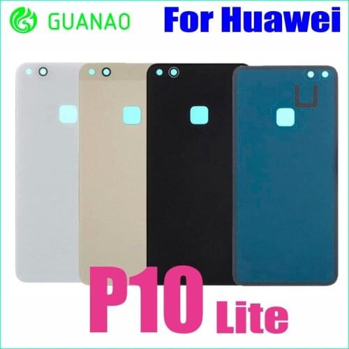 For Huawei P10 Lite Back Glass Battery Cover Rear Door Housing 5.2" Huawei P10 Lite Battery Cover Case Nova Lite Panel Replace