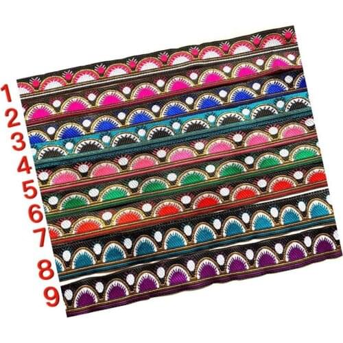 2cm rainbow pattern jacquard ribbon,9 colors available,QC200323B