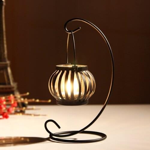 1PC Creative Zakka tin iron candle holder ornaments gift Home Furnishing candlestick JX 1134