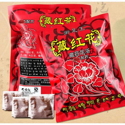 100pcs Natural Herb Foot Bath Chinese Medicine Foot SPA Bubble Powder Body Skin Care Detox Saffron Antiperspirants healthy 550g