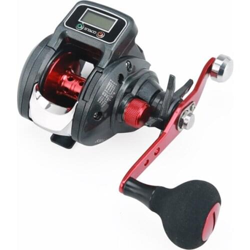 13+1 Ball Bearing Fishing Reel with Digital Display Left / Right Hand Line counter Wheel 6.3:1 Casting Reel Fishing gear B164