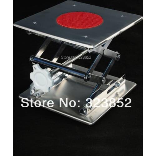 150x150x250mm Lab Jack stainless steel Support Base Jacks Lifting Table Raising Platform 6'' inch