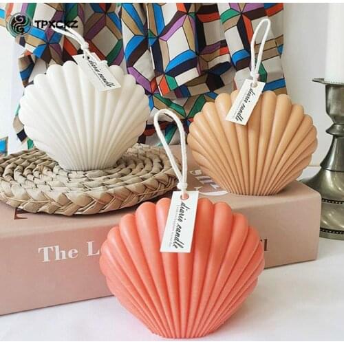 3d Seashell Candle Moulds Durable Plastic Scallop Mold Diy Cake Fondant Moulds Scallop Soap Candle Making Craft Household Tools