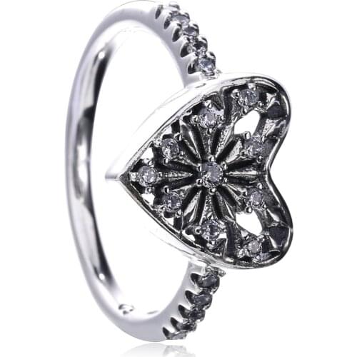 Ajax 925 Sterling Silver Stylish Heart Initial Ring Female Jewelry Famous Brand 2021 Womens Birthday Gifts