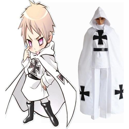 Anime Hetalia Axis Powers Cosplay Costumes Gilbert Beillschmidt Uniform Cosplay Costumes Halloween Carnival Party Prussia