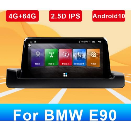 Car Navigator FOR BMW E90 Android 10 9 Inch Touch Screen GPS Free Latest Europe Map Navigation Audio Radio DVD Multimedia Player