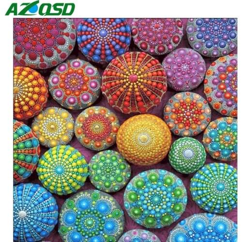 AZQSD Diamond Painting Abstract Flower Mosaic Home Decor Gift Art Needlework Diamond Embrodiery Full Square Drill Needlework