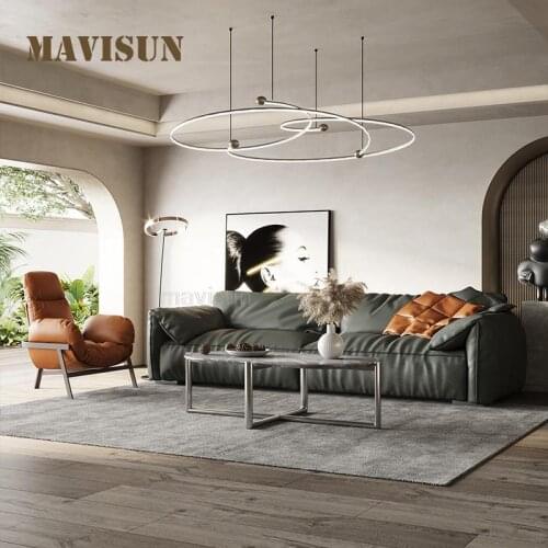 Big Relaxing Sofa Bed Household All The Recliner 3-Seat Couch Italian Minimalist Technology Cloth Sofa Living Room Furniture