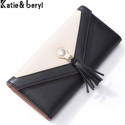 Brand Designer Tassel Wallets Women Many Departments Clutch Wallet Female Long Large Credit Card Phone Purse Bag Ladies Pocket