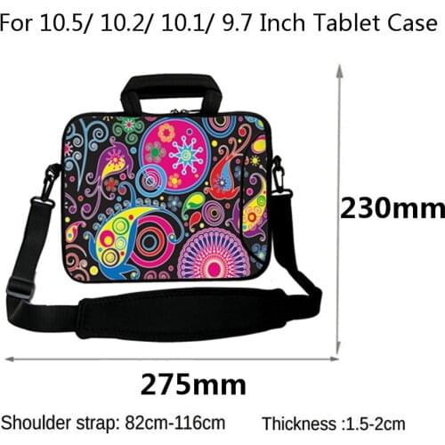 Funda Portatil 10.2/ 10.5/ 9.7 Netbook Bags 10 Inch Laptop Cover Women Sleeve Universal 10.1 Inch Tablet Case Neoprene Handbag