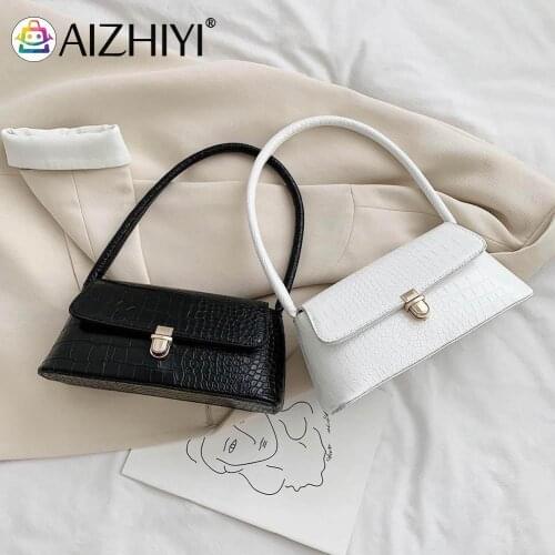 Lady PU Leather Bags Purse Fashion Alligator Pattern Women Handbag Retro Clutch Totes Female Elegant PU Leather Shoulder Bags