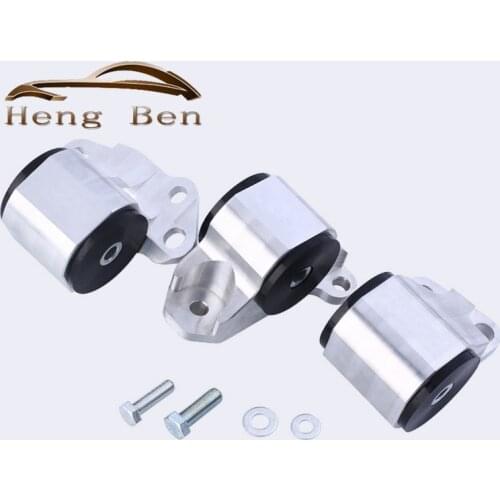 FOR BILLET ALUMINUM 2 BOLT ENGINE MOUNT KIT EG EH/DC D15/D16 B16/B18 SWAP MOTOR