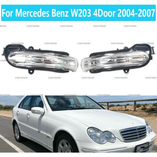 A2038201621 Car Turn Signal Indicator Side Lamp Side Marker Rearview Mirror Light For Mercedes Benz W203 4Door 2004-2007