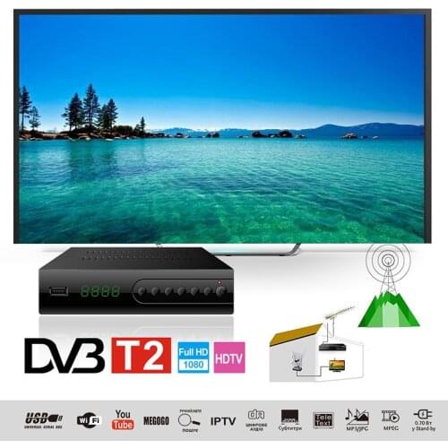 DVB-C Combo TV Tuner DVB T2 Digital TV Receiver H.264 Decoder Set Top Box