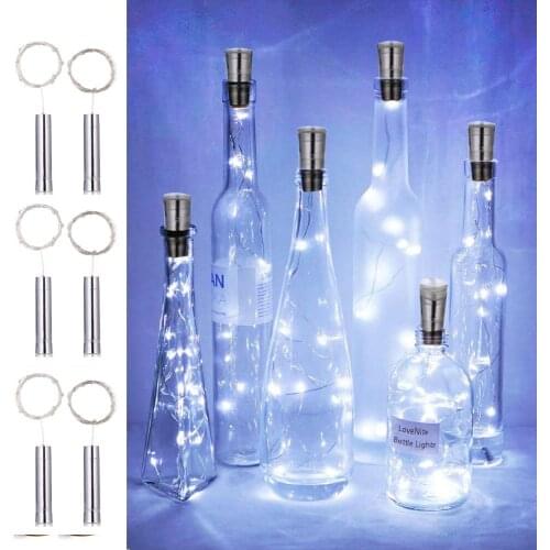 Wine Bottle String Light 2M 20 LED AA Battery Powered Cork Shape Bottle Stopper Fairy String Light DIY Party Valentine Garland