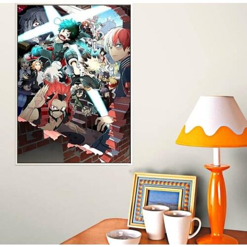 Unframed Japan Anime Boku No Hero Academia Canvas Painting Posters Prints Cuadros Wall Art Picture For Living Room Decoration