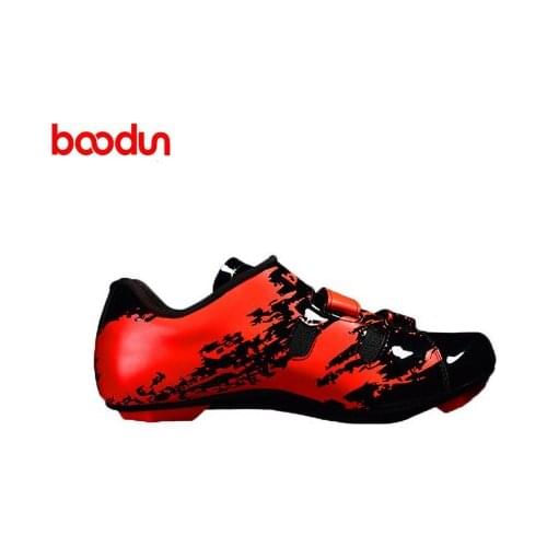 Boodun MTB Cycling Shoes For Men Breathable Non-Slip Road Bike Self-Locking Athletic Racing Bicycle Shoes Sapatilha Ciclismo