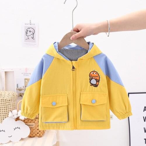 2020 New Autumn Girls Jacket Children Clothing Hoodie Baby Boys Coat Start Zipper Long Sleeve Cotton Clothing 1 2 3 4 5 Years