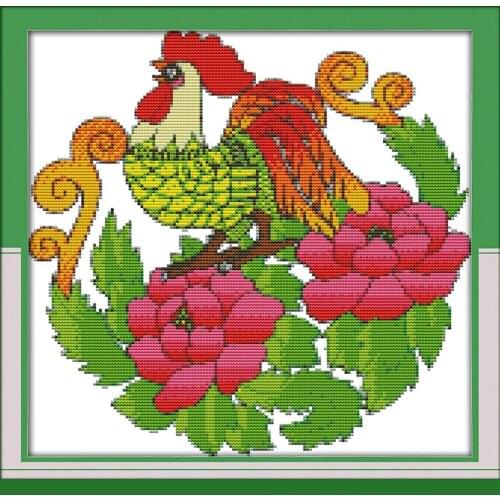 Lucky(2) cross stitch kit 14ct 11ct pre stamped canvas cross stitching animal lover embroidery DIY handmade needlework