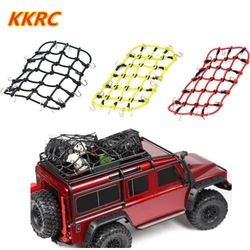 Small Luggage Roof Rack Net RED For 1/10 Scale RC Rock Crawler D90 D110 TRX-4 Trx4 Rc Car