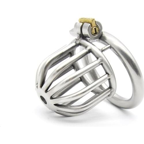 Manyjoy A259 Stainless Steel Stealth Lock Male Chastity Device,Cock Cage,Virginity Lock,Penis Lock,Cock Ring,Chastity Belt