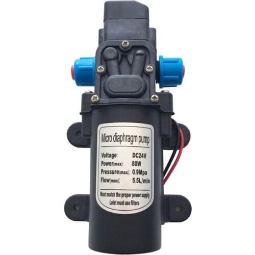 DC 12V/24V 80W Micro Diaphragm Water Pump Self-priming Booster Pump Automatic Switch For Home Garden Spray Pressure Type