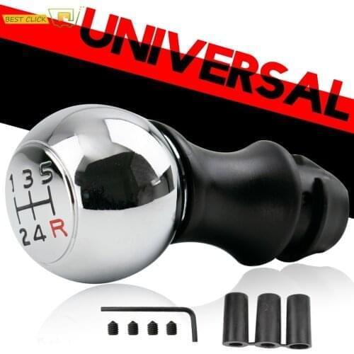 Universal 5 Speed Gear Shift Knob Stick Shifter Lever Pen Handball Shifting Head Replacement Fit Manual Automatic Cars