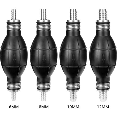 Hand Fuel Pump Line Rubber Aluminum Hand Fuel Pump Line Hand Primer Bulb All Fuels For Car Boat Marine Outboard 6mm 8mm 10mm 12m
