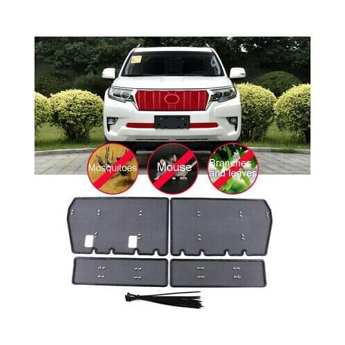 Grille Insert Net Car Insect Screening Mesh 4pcs For Toyota Prado Fj150 18-20