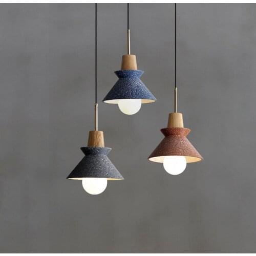 Nordic led iron led stone hanging lamp hanging lights nordic lamp industrial lamp led wall moon lamp bedroom livingroom
