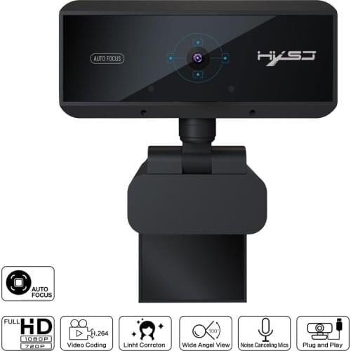 Brand New Auto Focus 360 Degree Rotation 1080P Camera HD Video Call USB 2.0 5 Million Pixels Computer Webcam