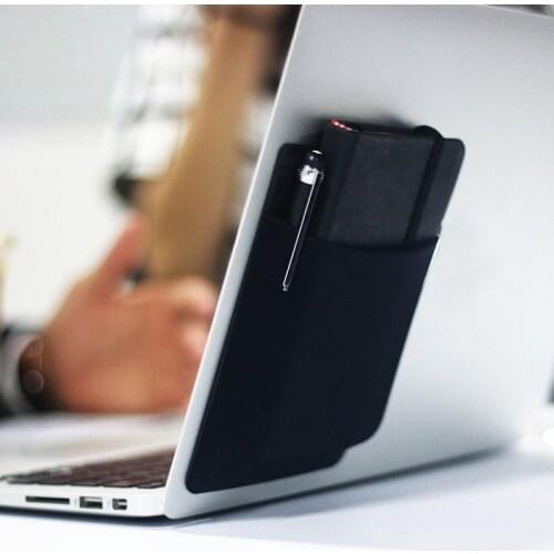 Adhesive Laptop Back Storage Bag Multifunction Storage Bags Mouse Digital Hard Drive Pen Organizer Computer Tablet Accessories