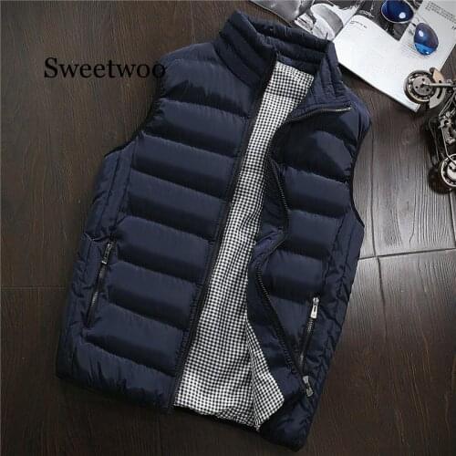 Spring Autumn Men New Stylish 2020 Vest Mens Plus Size 5XLWarm Sleeveless Jacket Men Winter Waistcoat Mens Vest Casual Coats