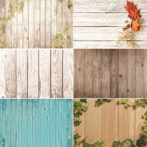 ZHISUXI Vinyl Custom Photography Backdrops Prop Graffiti+Wooden Planks Photography Background NY6FD-4