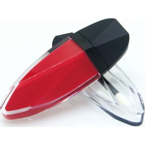 1 pc 7ML Rhombus Lip Glaze Tube Mini Transparent Empty Refillable Bottle Plastic Lip Gloss Clear Empty Cosmetic Makeup Container