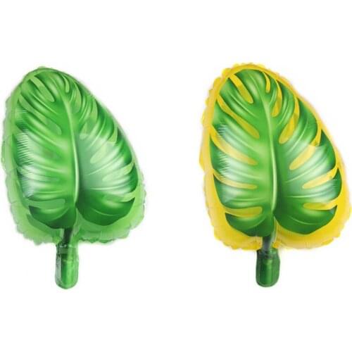 100pcs Tree Leaves Balloons Hot Summer Theme Party Decorations Palm Leaves for Wedding Birthday Party Supplies Kids Toy