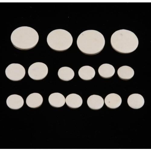 17pcs White Clarinet Mats For Replacement Parts For Wind Instruments