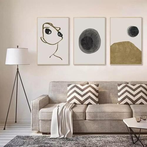 Abstract Matisse Line Drawing Picture Nordic Geometric Pattern Poster Wall Art Canvas Painting Modern Minimalist Home Decor