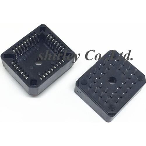 Free shiiping 100pcs PLCC32 32 Pin 32Pin DIP IC Socket Adapter PLCC Converter The connector