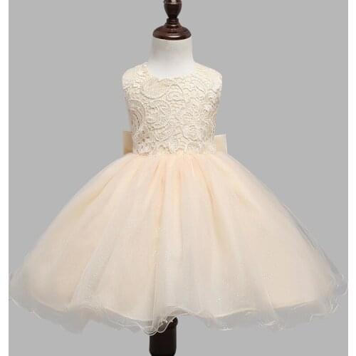 Free Shipping Retail Little Girls 2019 ivory Heart Halter Party Dress WeddingTulle Bubble Bow Children Valentines Day Dress