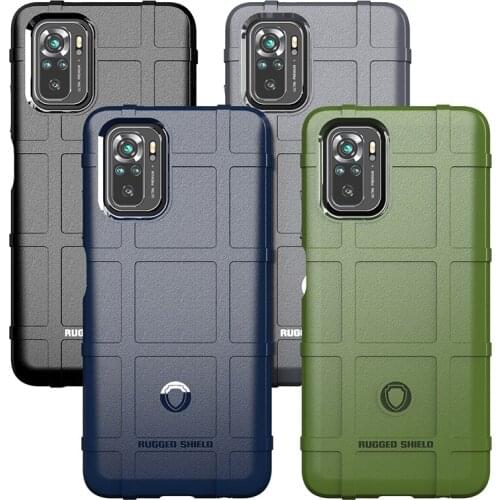 For Xiaomi Redmi Note 10 4G Case Cover Rugged Armor Shockproof Cover For Xiaomi Redmi Note 10S Soft Silicon Button