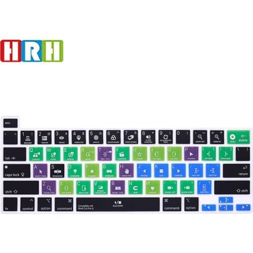 HRH Final Cut Pro X Shortcut Hotkey Keyboard Cover Skin For MacBook New Pro 16 2019 A2141 M1 Chip A2338/A2251/A2289 2020