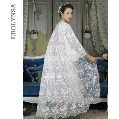 EDOLYNSA Women's Silk Robes