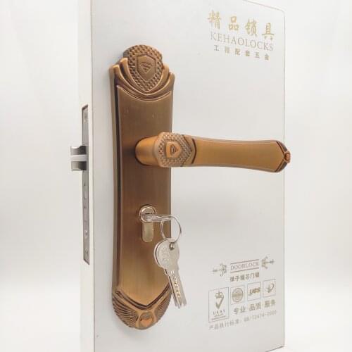 European bedroom door lock Indoor solid wood door room handle home locks door handle