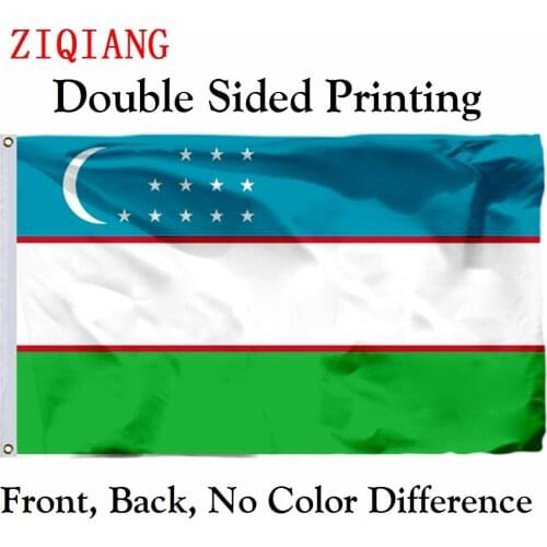 Uzbekistan 1991 Flag 3x5ft Polyester Flying Size 90x150cm Custom High Quality Double Sided Printing Banner