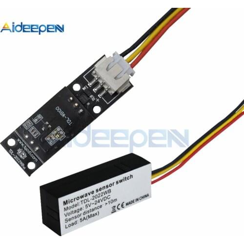 DC 5V 12V 24V Microwave Radar Sensor Module Human Body Induction Switch Module Intelligent Sensor