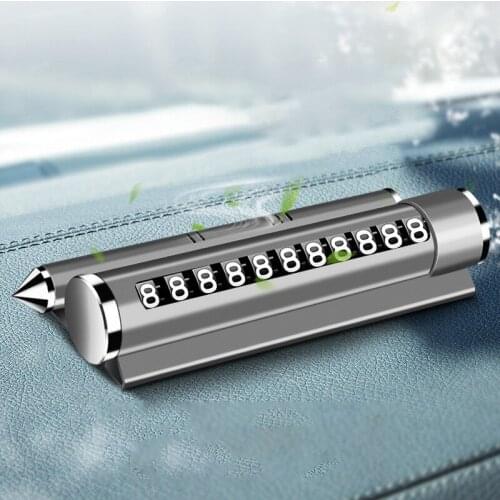 Multifunction Mobile Phone Holder Stand Car Temporary Parking Number Plate Holders Universial Bracket With Scented Candle